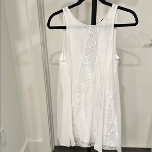 White Lace Sleeveless Top